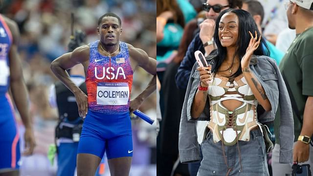 Christian Coleman makes his feelings known for Sha’Carri Richardson as the Olympic gold medalist receives special shoutout on Valentine’s Day