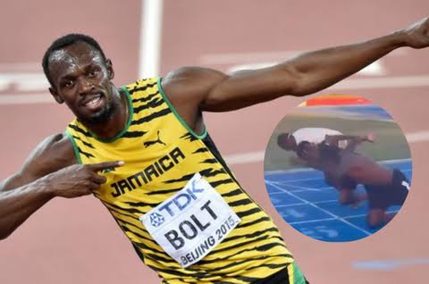 Back: Track legend Usain Bolt returns to training with Olympic finalist Oblique Seville