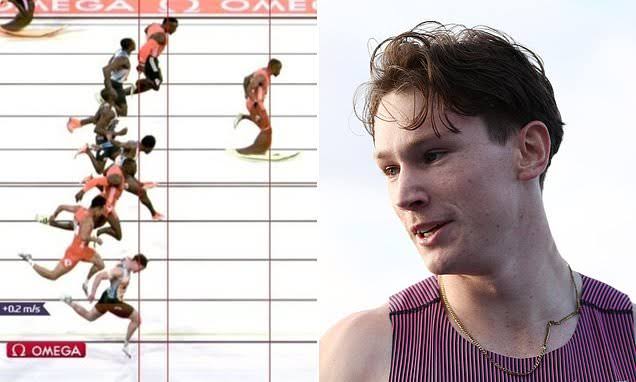 Athletics world impressed as Aussie Lachie Kennedy beats Olympic champion