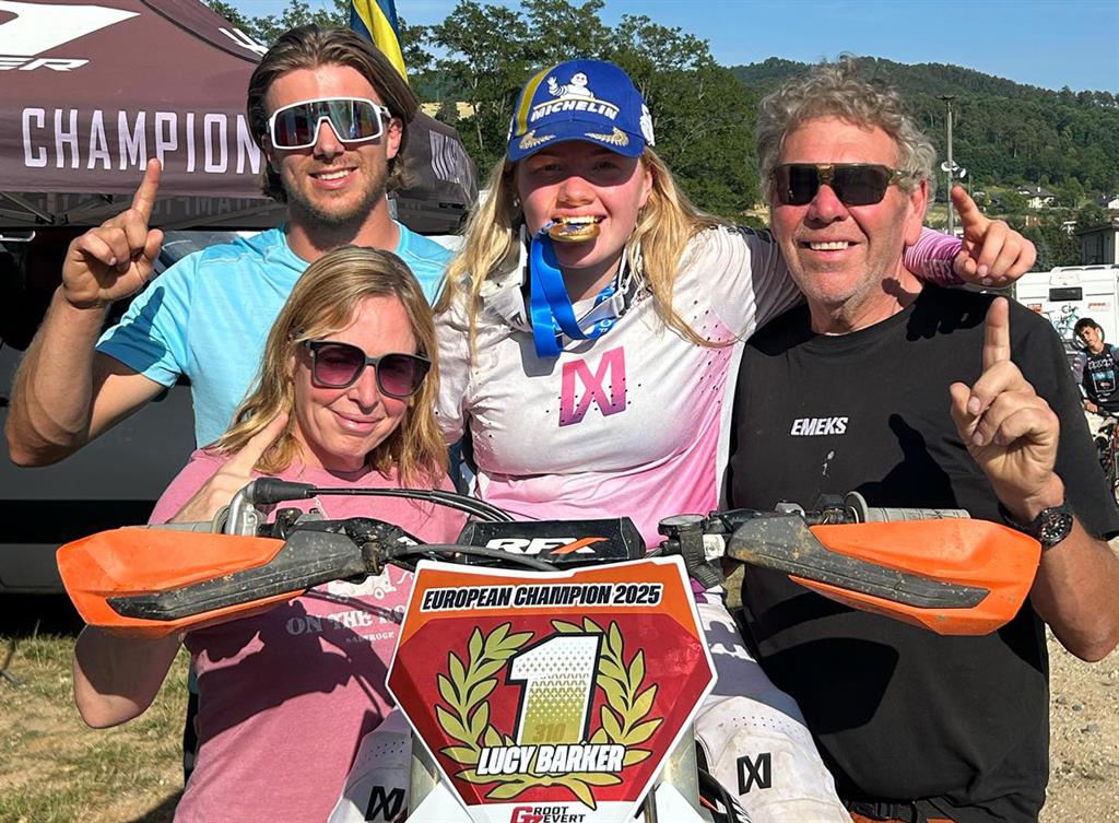 Lucy Barker Crowned 2025 European Women’s Motocross Champion — Making it Three Titles in a Row!