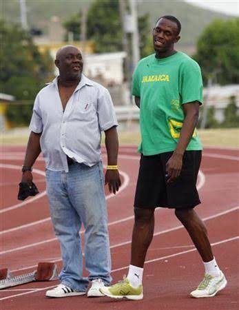 Footage emerges of Usain Bolt making his return to the race track as Justin Gatlin immediately reacts